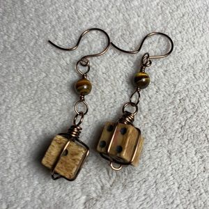 Handmade Dice Earrings